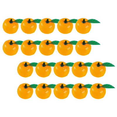 20 kom. Umjetni model narančastog voća Dekoracije od lažnog voća Rekviziti za fotografiranje Simulacija modela naranči PVC ukras za