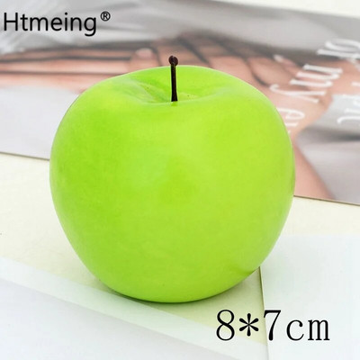 Mākslīgo augļu dekors mājas interjeram Dekoratīvie augļu plastmasas Ābolu citronu persiku apelsīnu fotogrāfijas rekvizīti DIY aksesuāri