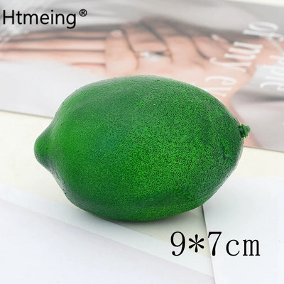 Mākslīgo augļu dekors mājas interjeram Dekoratīvie augļu plastmasas Ābolu citronu persiku apelsīnu fotogrāfijas rekvizīti DIY aksesuāri