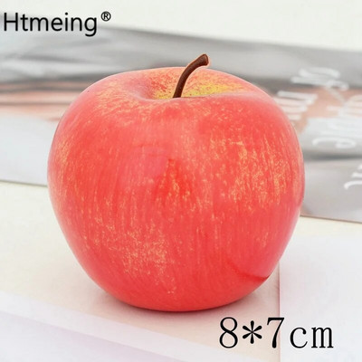 Mākslīgo augļu dekors mājas interjeram Dekoratīvie augļu plastmasas Ābolu citronu persiku apelsīnu fotogrāfijas rekvizīti DIY aksesuāri