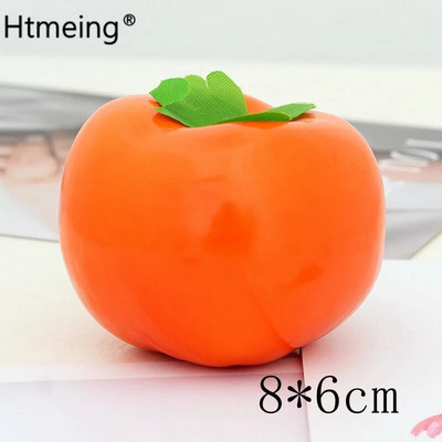 Mākslīgo augļu dekors mājas interjeram Dekoratīvie augļu plastmasas Ābolu citronu persiku apelsīnu fotogrāfijas rekvizīti DIY aksesuāri