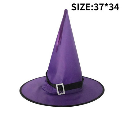 Ragyogó Halloween-dísz Boszorkánykalap LED-es lámpák Halloween gyerekeknek Party dekorációs kellékek kültéri fára függő díszek barkácsolás