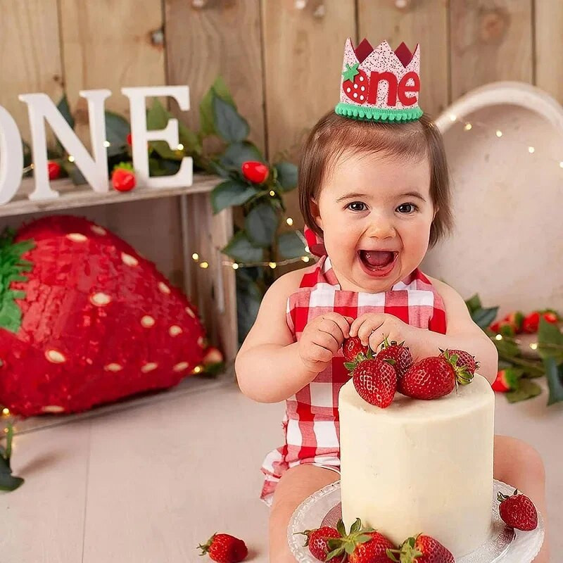 1. narodeniny koruna klobúk chlapec dievčatko čelenka číslo klobúky detské narodeniny bábätko párty dekorácie výročie dekorácia čiapky