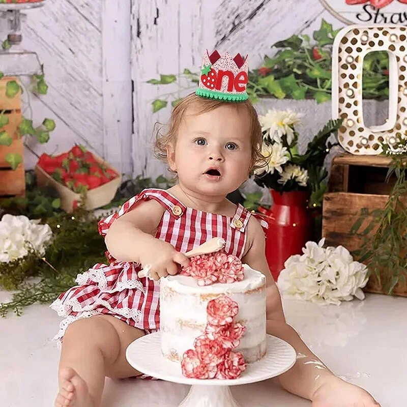 1. narodeniny koruna klobúk chlapec dievčatko čelenka číslo klobúky detské narodeniny bábätko párty dekorácie výročie dekorácia čiapky