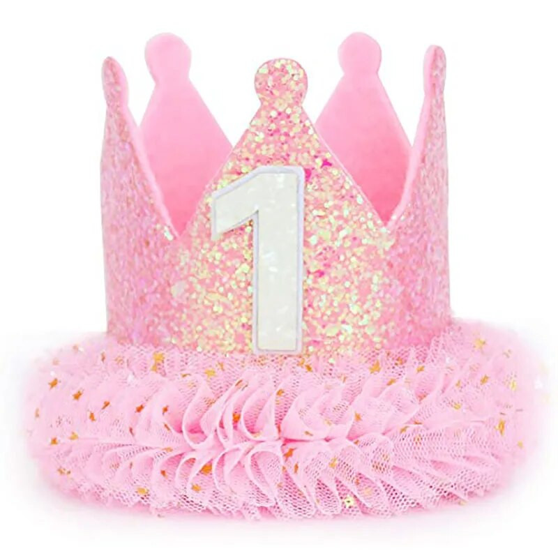 Bebina kruna za prvi rođendan 1 godina rođendan Šešir Dekoracija Dječji pribor za zabavu Dodaci Kruna Šeširi