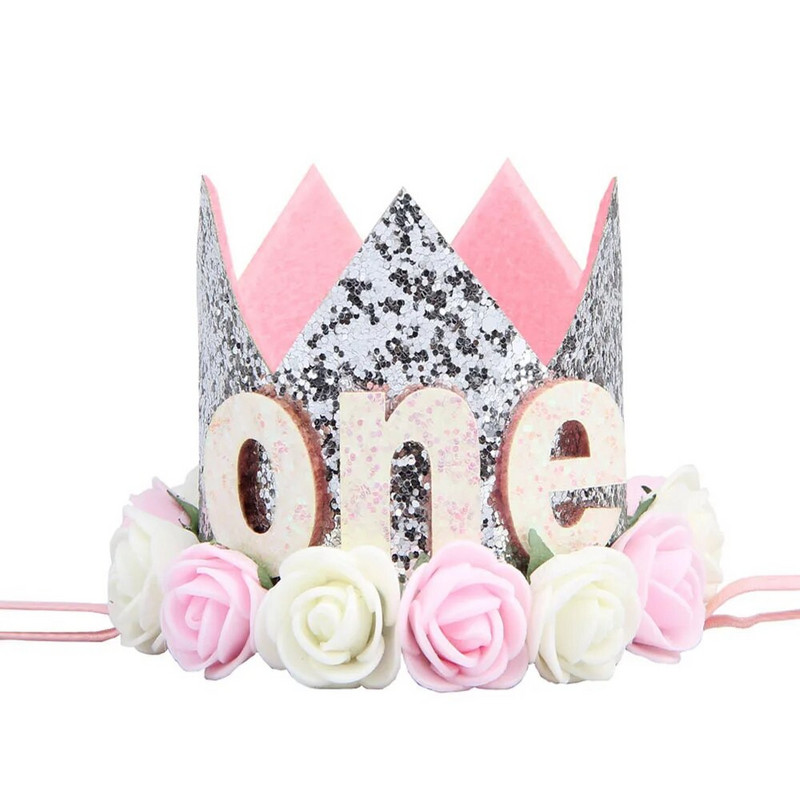 Bebina kruna za prvi rođendan 1 godina rođendan Šešir Dekoracija Dječji pribor za zabavu Dodaci Kruna Šeširi