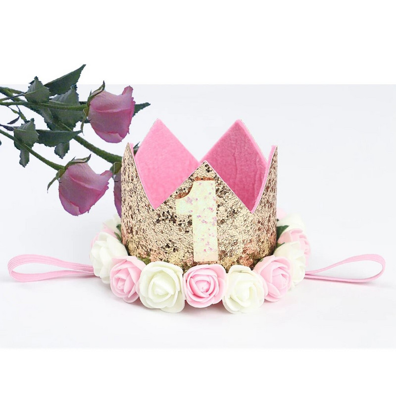 Bebina kruna za prvi rođendan 1 godina rođendan Šešir Dekoracija Dječji pribor za zabavu Dodaci Kruna Šeširi