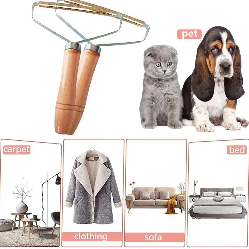 Prijenosno ručno sredstvo za uklanjanje dlaka Tepih Vuneni kaput Odjeća Brijač Četka Alat Lopta za depilaciju Pletena plišana dvostrana britva