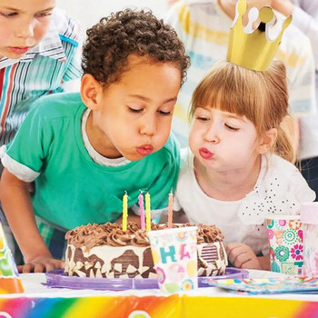 10 τμχ Χάρτινα καπέλα γενεθλίων Prince Princess Crown Decoration Cake Caps for Boy Girl Party Kaps