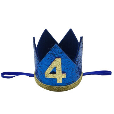 Chicinlife Bebeluş Fata Băiat Unu 1 2 3 4 5 6 7 8 9 Ani Pălărie pentru Aniversare Coroană Bentite Decorare pentru petrecere de aniversare Decorativ pentru păr