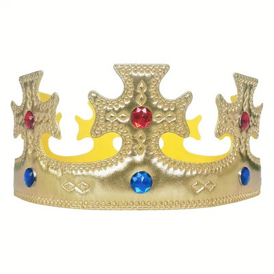 Felnőtt Gyermekek Születésnapi Korona Kalap Arany King Gyémánt Fejdísz Haj Kiegészítők Torta dekoráció