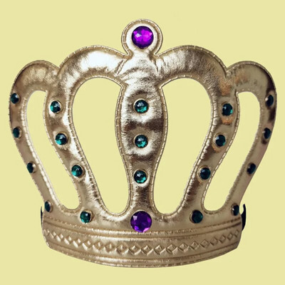 Felnőtt Gyermekek Születésnapi Korona Kalap Arany King Gyémánt Fejdísz Haj Kiegészítők Torta dekoráció