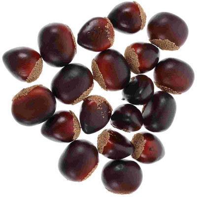 Kalėdų papuošimai Namų virtuvė Maisto modeliai Ekranas Dirbtiniai riešutai Dirbtiniai papuošalai Amatai netikras kaštonas