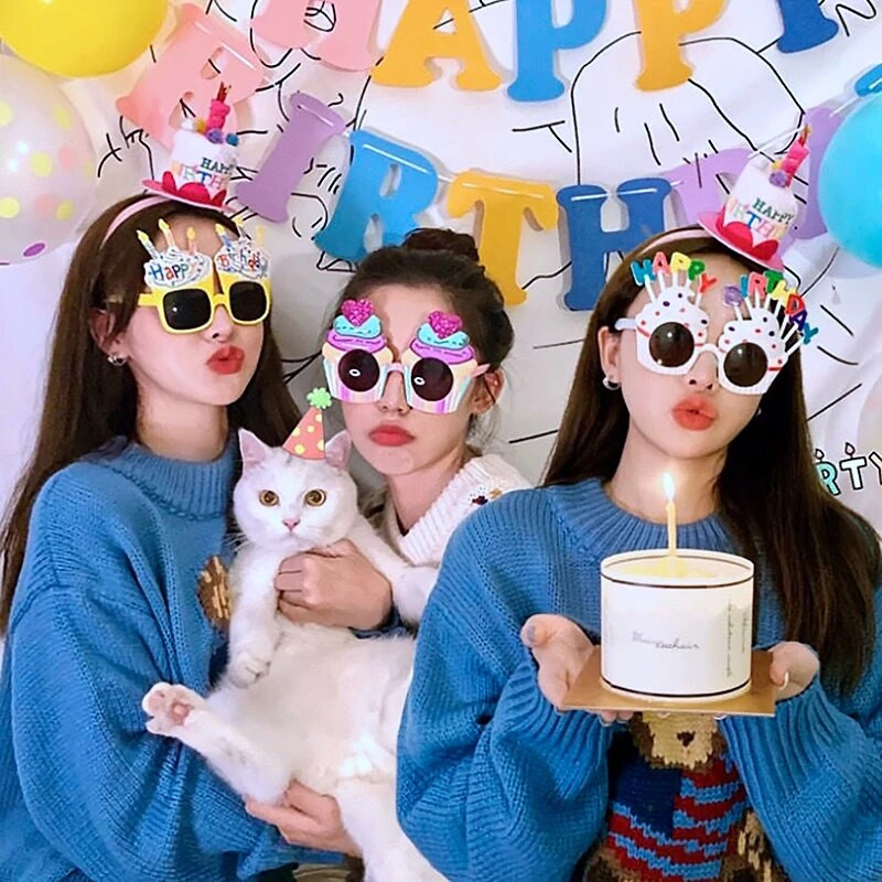 Korėjos veltinio gimtadienio skrybėlė Kūrybiškos „pasidaryk pats“ vainikinės kepurės su virve Mielos vaikų naminių šunų lanko kepuraitės 2022 m. Kalėdų Naujųjų metų dekoras