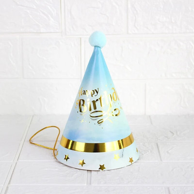 5 ks papierových kužeľových narodeninových klobúkov, obliekanie pre dievčatá, chlapcov, prvú narodeninovú oslavu, farebné pruhované klobúky, párty dekorácie pre dospelých a deti