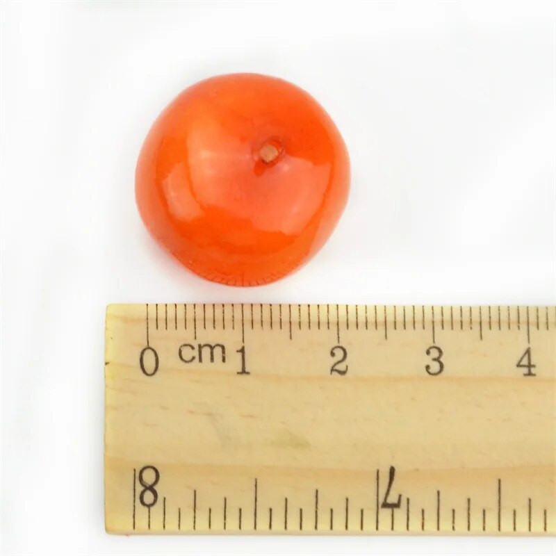 80db Olcsó narancssárga mini mesterséges habgyümölcs otthoni esküvőre karácsonyfadísz barkács Scrapbooking hamis gyümölcsök