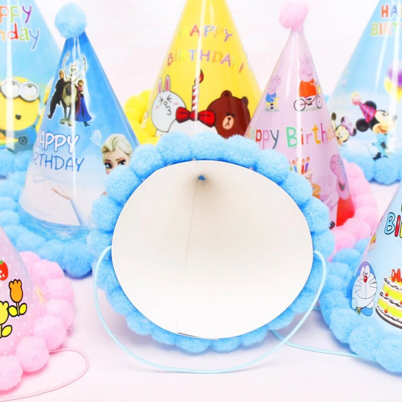 Daudz laimes dzimšanas dienā cepures ballītes dekorēšana bērniem dzimšanas dienas dāvana bērnudārzs DIY roku darbs papīra vāciņš Svētku Jaungada ornaments cepures