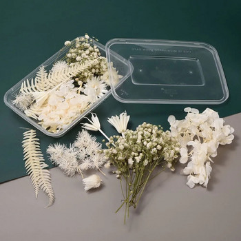 1 κουτί πολύχρωμα φυσικά αποξηραμένα λουλούδια για εποξειδική ρητίνη χειροποίητα χειροποίητα DIY Μπουκέτο Γιρλάντα Κερί Κατασκευή Σπίτι Διακόσμηση Γάμου
