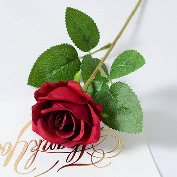 1Pc Simulation Angle Rose Artificial Silk Angle Rose Flowers Μεταξωτό Διακόσμηση σπιτιού Fake Rose Wedding Party Imitation Flowers