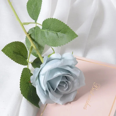 1 vnt. modeliavimo kampo rožė Dirbtinio šilko kampinės rožių gėlės Šilko namų dekoravimo netikros rožių vestuvių vakarėlio gėlės imitacinės gėlės