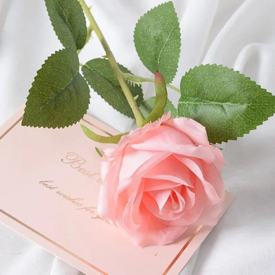 1 vnt. modeliavimo kampo rožė Dirbtinio šilko kampinės rožių gėlės Šilko namų dekoravimo netikros rožių vestuvių vakarėlio gėlės imitacinės gėlės