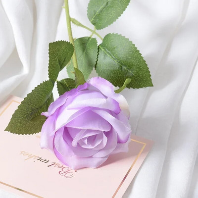 1 vnt. modeliavimo kampo rožė Dirbtinio šilko kampinės rožių gėlės Šilko namų dekoravimo netikros rožių vestuvių vakarėlio gėlės imitacinės gėlės