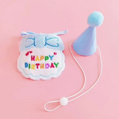 Ins Dog Cat Gimtadienio vakarėlio kepurė Miela naminio gyvūno gimtadienio vakarėlis Apsirengimas Gimtadienio vakarėliu iš naminių gyvūnėlių audeklo Seilinukai Kepurės Fotografijos reikmenys Gimtadienio reikmenys