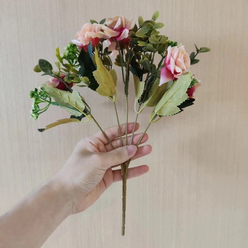 Prekrasna imitacija ruže božur Uvijena ruža Svileni cvijet DIY Home Garden Party Dekoracija vjenčanja Umjetno cvijeće Dekoracija doma