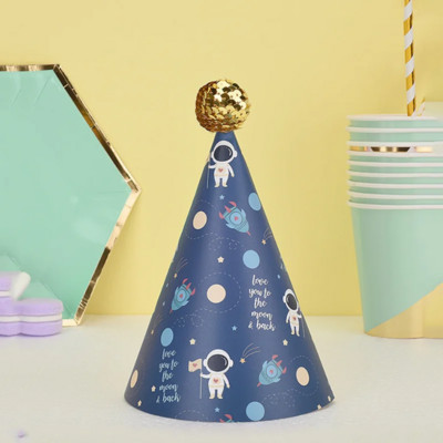 Animacinių filmų monstras, dinozauras, astronauto gimtadienio kepuraitės, „pasidaryk pats“ gimtadienio kepuraitės, skirtos suaugusiems vaikams „Baby Shower“ gimtadienio šventės dekoracijos