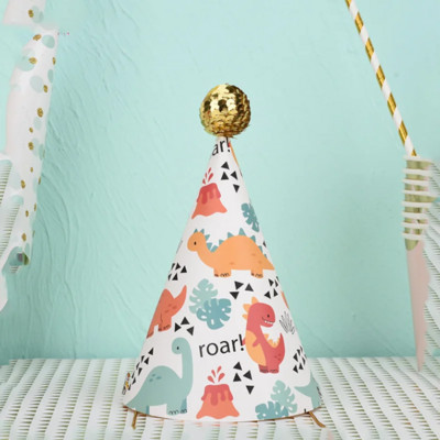 Animacinių filmų monstras, dinozauras, astronauto gimtadienio kepuraitės, „pasidaryk pats“ gimtadienio kepuraitės, skirtos suaugusiems vaikams „Baby Shower“ gimtadienio šventės dekoracijos