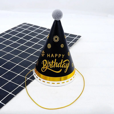 Vaikų gimtadienio kepuraitės Dekoras Vaikams naujagimiams Vaivorykštė „Pasidaryk pats“ mielas blizgantis numeris popierinis vakarėlis kepuraitės gimtadienio šydu kepuraitės kūdikių dušas