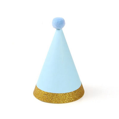 Spalvinga vakarėlio žvaigždė Pompom kūgio popierinė kepurė kūdikiams vaikams Vaikų gimtadienio Kalėdų dovanos galvos apdangalas