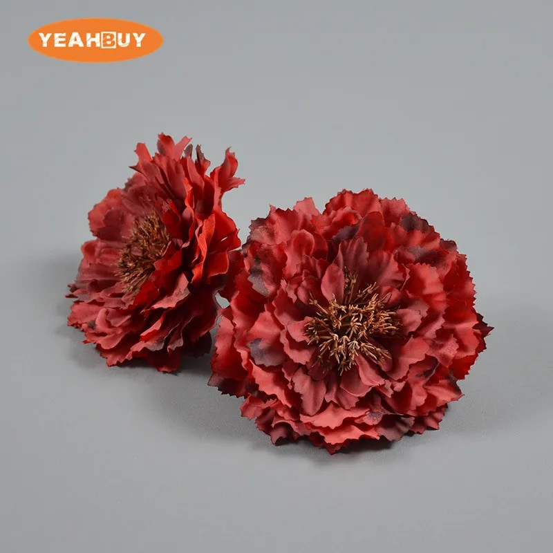 2 KOM 12 CM 10 BOJA Umjetne svilene cvjetne glavice božura za DIY vjenčani zidni luk Pozadina Dekoracija za zabavu Potrepštine za uređenje doma