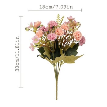 6 Χρώμα Τεχνητό Λουλούδι Διακόσμηση Γάμου Σπίτι Διακόσμηση Λιλά Λουλούδι Δρόμος Μπροστινή οροφή Ειδική Προσομοίωση Λουλούδι