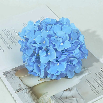 1 vnt. 20 cm dirbtinės hortenzijos gėlių galvutė, skirta „pasidaryk pats“ girliandos gėlių sienų fotografijai fono vestuvių arka namų sodo dekoravimui