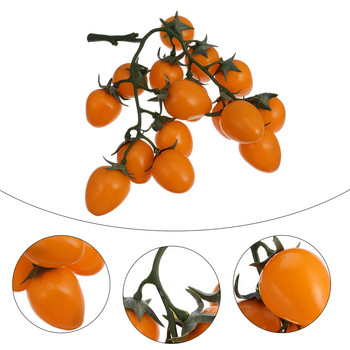 Σουβλάκια προσομοίωσης φρούτων Αφρός ψεύτικα στηρίγματα ντεκόρ ντομάτας Faux φυτά Μοντέλο μίσχοι βατόμουρο Πλαστικά ντοματίνια διακόσμηση