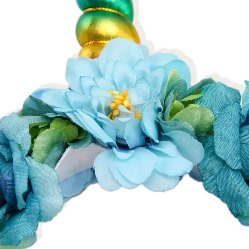 Nauja vienaragio galvos juosta vaikiška galvos juosta blizgučiais kačių ausimis imituota gėlių galvos apdangalas Kalėdų šventiniai plaukų aksesuarai