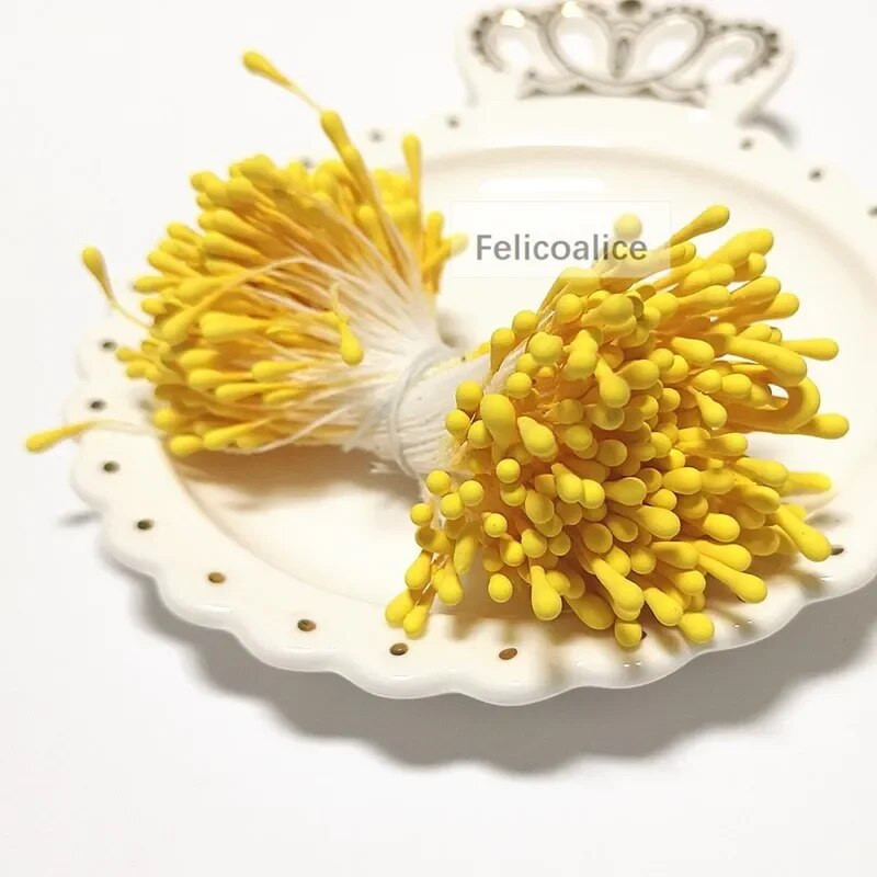 400 komada 1,5 mm glavice Mini cvjetni prašnici Tučak Dekoracija vjenčanja Scrapbooking DIY Umjetne čestitke Kolači Cvijeće Dodaci