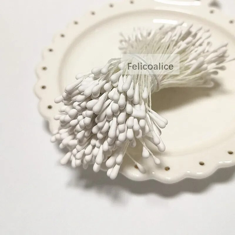 400 komada 1,5 mm glavice Mini cvjetni prašnici Tučak Dekoracija vjenčanja Scrapbooking DIY Umjetne čestitke Kolači Cvijeće Dodaci