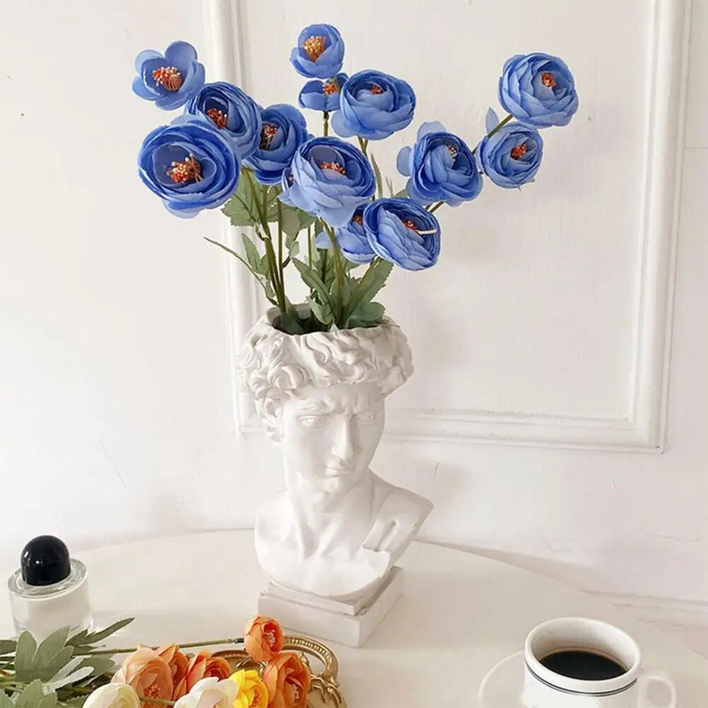 Cvijet za simulaciju vjenčanja 4 glavice Rosa Lotus Camellia Realistično umjetno cvijeće koje ne blijedi i nije potrebno održavanje