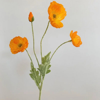 Umjetno svileno cvijeće maka za uređenje doma Vjenčani svadbeni buket Umjetni cvijet maka Središnji stol Dekoracija sobe