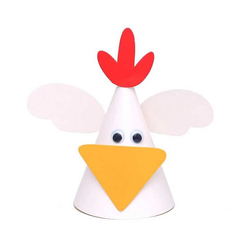 1 τεμ. DIY καπέλο για πάρτι γενεθλίων για την ημέρα των παιδιών Καπέλο ζώων Zodiac Ox Καπέλα από κώνο αγελάδας DIY φωτογραφικά στηρίγματα για παιδιά Προμήθειες για ντους μωρών