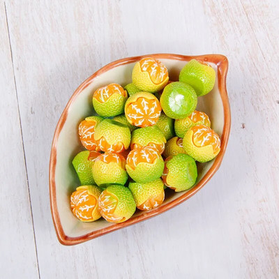 10 buc. Fructe din rășină multistil portocaliu simulați mâncare în miniatură Caboșoane cu spate plat, bijuterii DIY, accesorii pentru decorarea telefonului.