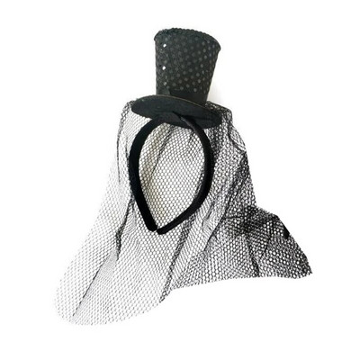 M2EA Mini Top Hat Decor Galvos juosta Festivalio Plaukų lankelis Kalėdų pasirodymai Suaugusiųjų galvos apdangalas Helovino vakarėliui, kostiumo rekvizitas Unisex