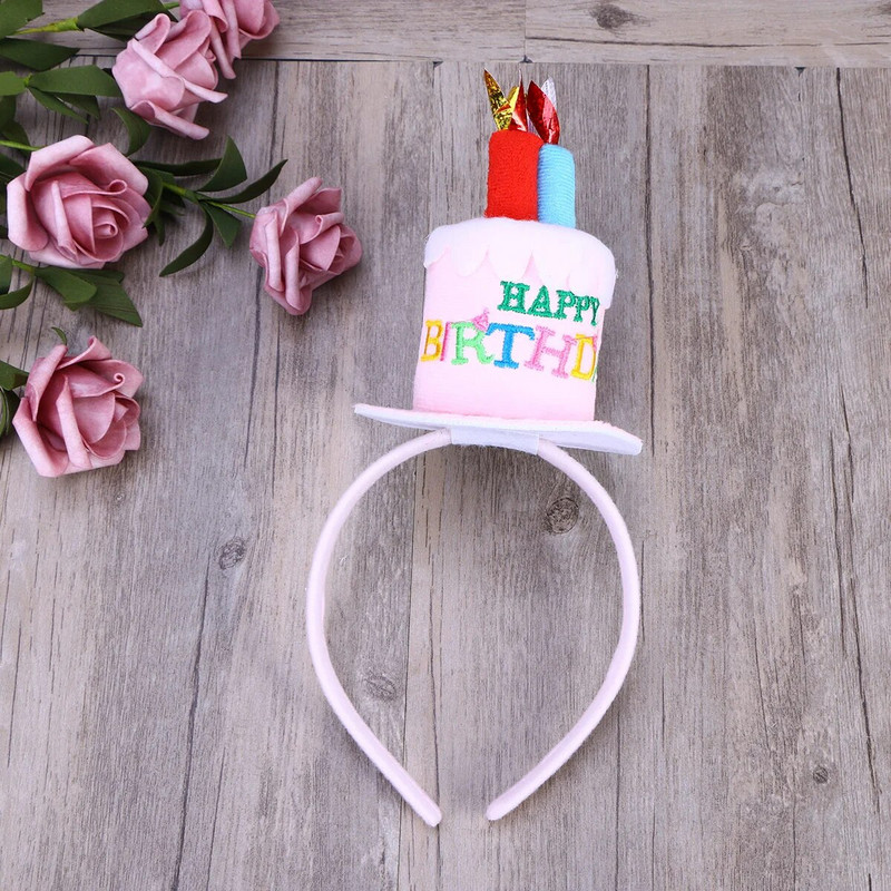 Torto skrybėlės galvos apdangalas Vaikų gimtadienio plaukų galvos apdangalas Gimtadienio vakarėlis Tortas Galvos apdangalas puošni suknelė Galvos apdangalas ( )