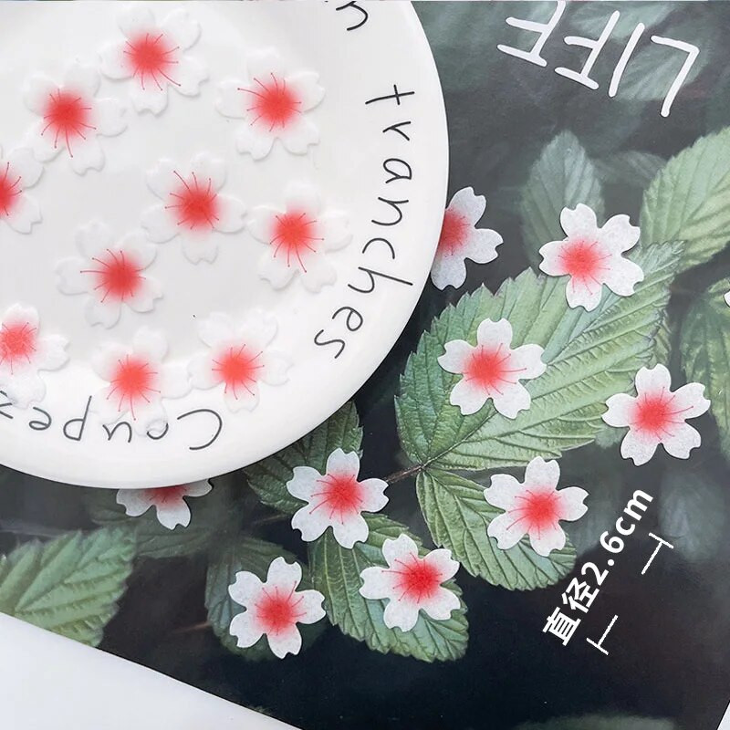 100 kom Sakura/Božur ljepljivi vafli od rižinog papira za kolače za rođendanske svatove Dekoracija kolača Alati za pečenje deserta