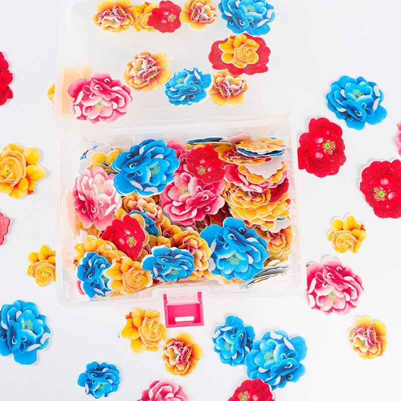 100 kom Sakura/Božur ljepljivi vafli od rižinog papira za kolače za rođendanske svatove Dekoracija kolača Alati za pečenje deserta