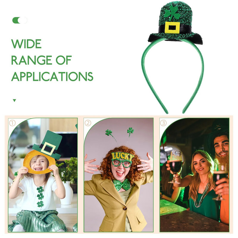 Cuckold Stpatrickov dan Patrickova traka za glavu Rekviziti Patricks Onsie platnena kopča za kosu za