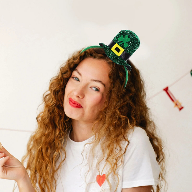 Cuckold Stpatrickov dan Patrickova traka za glavu Rekviziti Patricks Onsie platnena kopča za kosu za