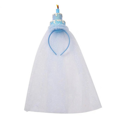 Születésnapi kalap Hajpánt Kétrétegű Születésnapi torta Lány Fiú Szép flitteres levél Géz Hajkarika fotó kellékek